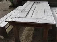 Picknicktafel incl. 2 banken - 263x111x80cm - afbeelding 7 van  7