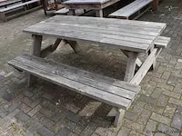 Picknicktafel incl. 2 banken - afbeelding 1 van  6