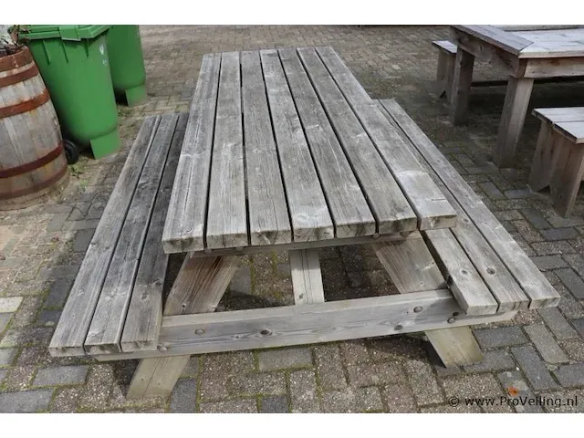 Picknicktafel incl. 2 banken - afbeelding 6 van  6