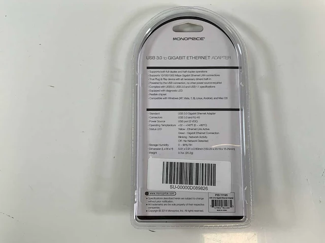 (pid:11195) usb 3.0 to gigabit ethernet adapters (new) (25x) - afbeelding 5 van  5