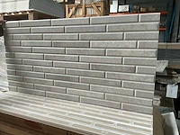 Piemme bits pearl grey bricks wandtegels (66.825m2) - afbeelding 2 van  5