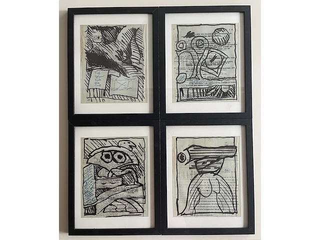 Pierre alechinsky (12 stuks) - afbeelding 3 van  5