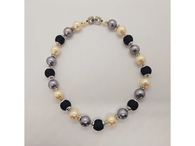 Pierre balmain collier met steentjes - afbeelding 1 van  6