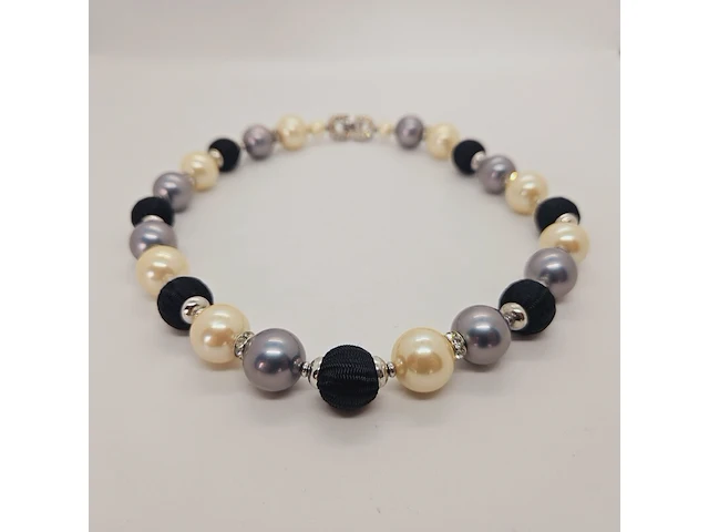 Pierre balmain collier met steentjes - afbeelding 2 van  6