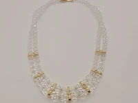 Pierre balmain goldplated collier met steentjes - afbeelding 2 van  6