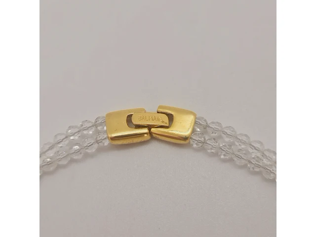 Pierre balmain goldplated collier met steentjes - afbeelding 6 van  6