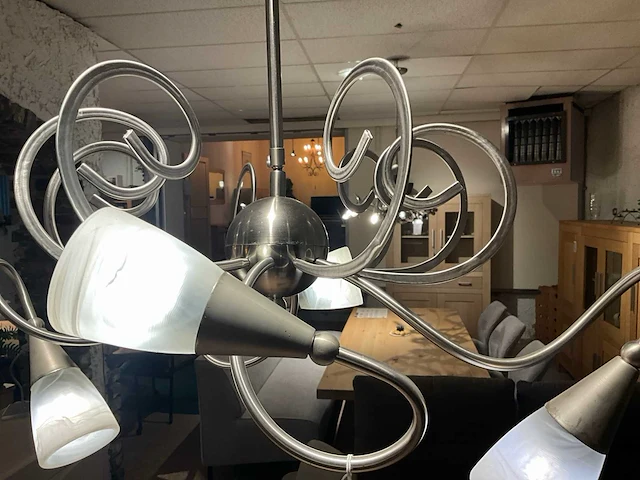 Pierre rvs hanglamp 4l - afbeelding 4 van  5