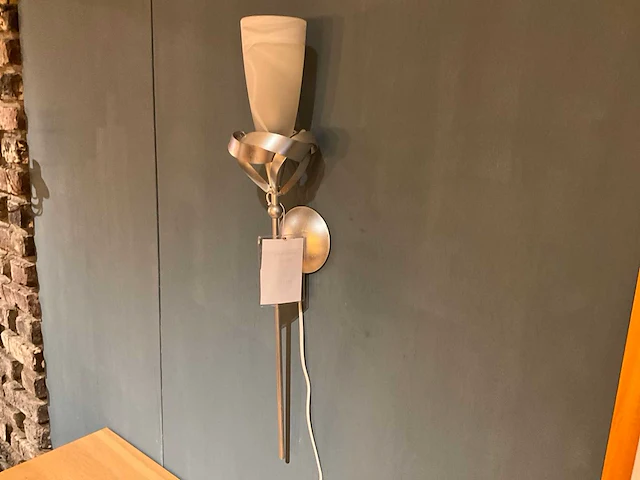Pierre wandlamp rvs (2x) - afbeelding 2 van  4