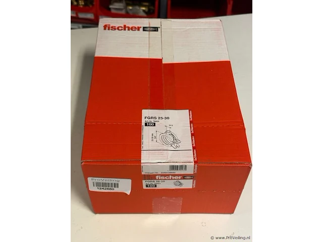 Pijpbeugel 25-30 mm met rubberinlaag - doos - afbeelding 3 van  3