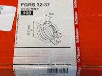 Pijpbeugel 32-37 mm met rubberinlaag - doos - afbeelding 2 van  3