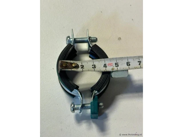 Pijpbeugel 32-37 mm met rubberinlaag - doos - afbeelding 2 van  2