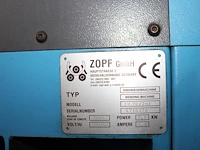 Pijpenbuigmachine zoph zb70/2h1 met diverse koppen in bak. bouwjaar 2005. - afbeelding 4 van  6