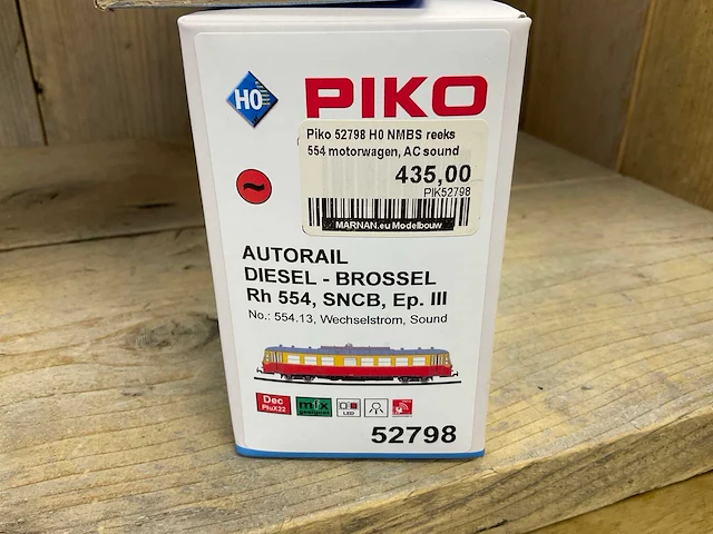 Piko autorail diesel-brussel rh554 sncb, ep iii modeltrein - afbeelding 3 van  3