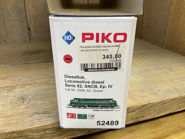 Piko diesellok, serie 52, sncb, ep. iv modeltrein - afbeelding 3 van  3