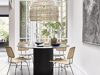 Pillar eettafel ø 140 cm, hkliving, zwart - afbeelding 2 van  7