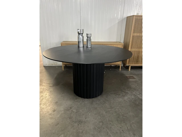 Pillar eettafel ø 140 cm, hkliving, zwart - afbeelding 3 van  7