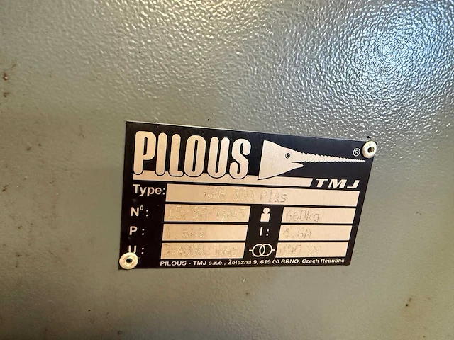 Pilous - arg 300 plus - metalen horizontale bandzaagmachine - afbeelding 6 van  6