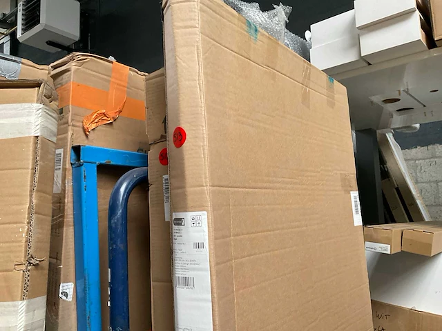 Pina xl draaideur 90x200cm veiligheidsglas met antikalk links en rechts zwart - afbeelding 2 van  4