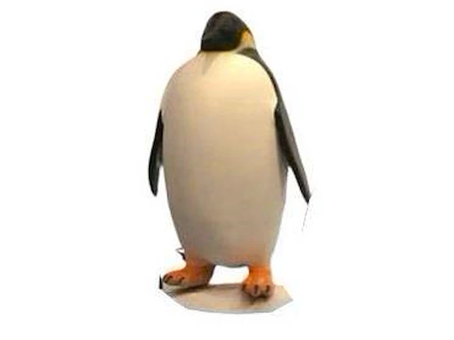Pinguin beeld van glasvezel - afbeelding 1 van  1