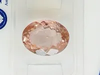 Pink tourmaline 3.76ct algt certified - afbeelding 2 van  8