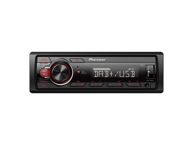 Pioneer mvh130daban met dab antenne, 1din autoradio met rds en dab+, usb, auxingang, lage inbouwdiepte - afbeelding 1 van  4