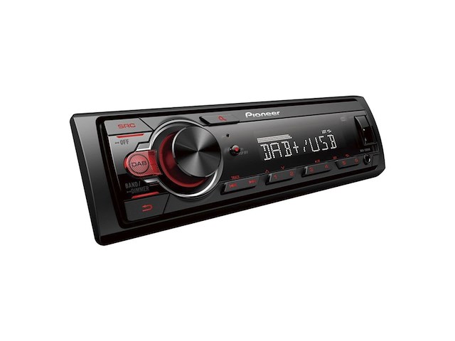 Pioneer mvh130daban met dab antenne, 1din autoradio met rds en dab+, usb, auxingang, lage inbouwdiepte - afbeelding 2 van  4