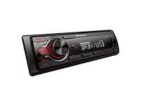 Pioneer mvh130daban met dab antenne, 1din autoradio met rds en dab+, usb, auxingang, lage inbouwdiepte - afbeelding 2 van  4