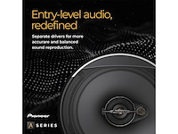 Pioneer tsa6881f autospeakers 6x 8 inch (15 x 20 cm) 4wegs coaxiaal 350 w zwart - afbeelding 2 van  5
