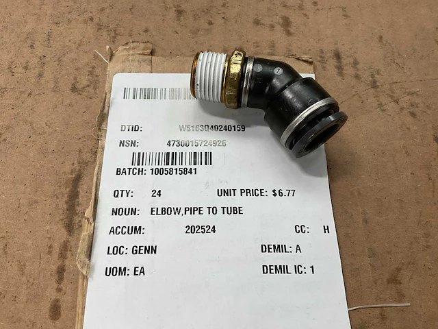 Pipe to tube elbow (24x) - afbeelding 5 van  5