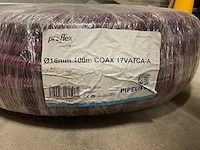 Pipelife preflex coax 17vatca-a rol á 100m voorbedrade flexbuis - afbeelding 2 van  2