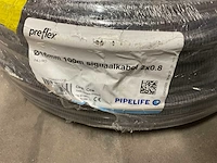 Pipelife preflex signaalkabel 2x0.8 rol voorbedrade flexbuis - afbeelding 2 van  2