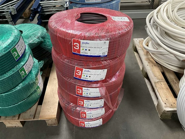 Pipelife preflex vd 3g2.5 rollen bedrade installatiekabel (6x) - afbeelding 1 van  3