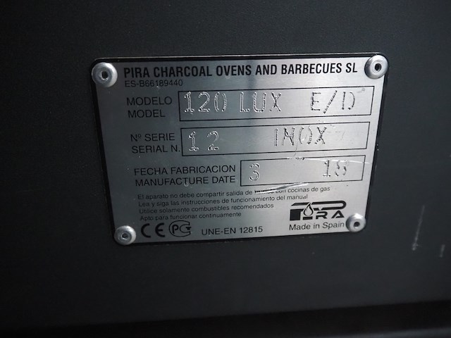 Pira charcoal ovens and barbecues sl - afbeelding 5 van  17