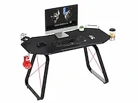 Piranha - stonecat game bureau - 110x60x76 cm - gaming desk - carbon fibre style - gaming bureau - afbeelding 2 van  5