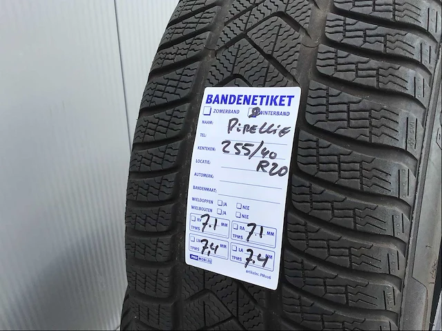 Pirelli winter sottezero 20inch winterbanden (4x) - afbeelding 8 van  9