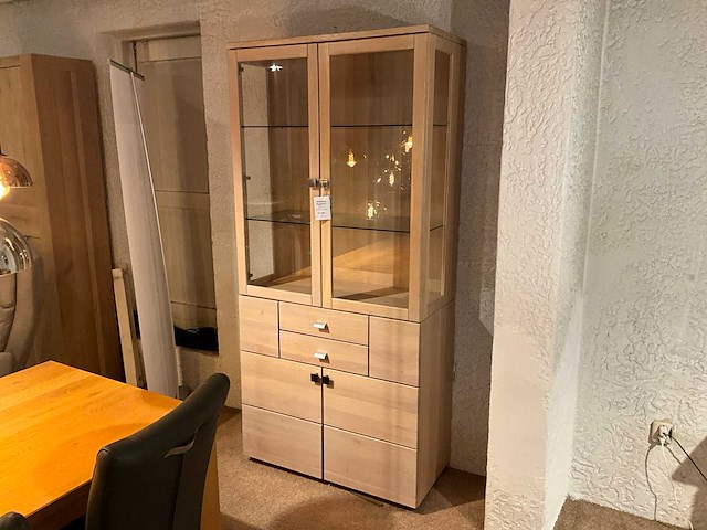 Pisa eiken vitrinekast - afbeelding 2 van  7