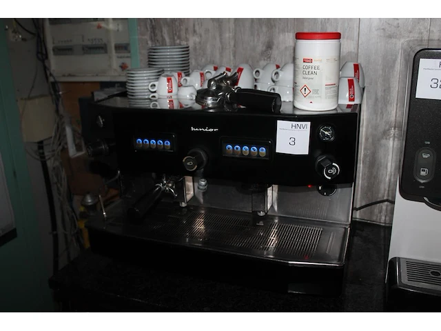 Piston koffiemachine iberital junior 2gr voorzien van 2 pistons. bouwjaar 2013. - afbeelding 1 van  5