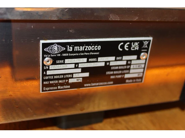 Piston koffiemachine la marzocco linea pbs 2avhc met bonenmaler, weegschaal en afkloplade. bouwjaar 9-2023.... - afbeelding 9 van  10