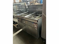 Pitco - 18 e dual - defecte dubbele gas friteuse - afbeelding 6 van  16