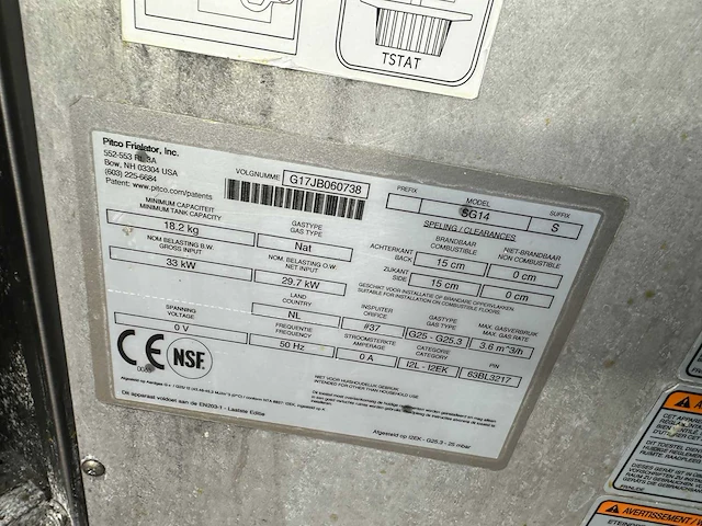 Pitco sg14 friteuse - afbeelding 6 van  7