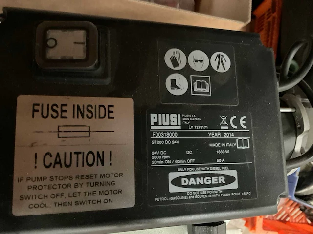 Piusi st200 brandstof vulpomp met vulpistool (3x) - afbeelding 4 van  5