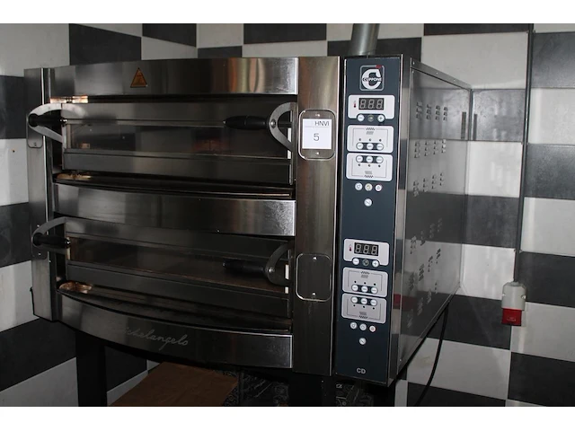 Pizza-oven tuppone ml435/2cd-c5-cp. bouwjaar 2021. 380v. - afbeelding 2 van  6