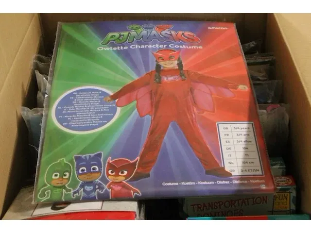 Pjmask kostuum rood 104 ds 30 - afbeelding 1 van  3