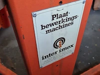 Plaatbewerkingsmachine inter imex - afbeelding 8 van  8