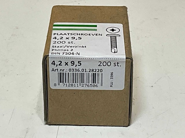 Plaatschroef 4,2x9,5 (7800x) - afbeelding 2 van  4