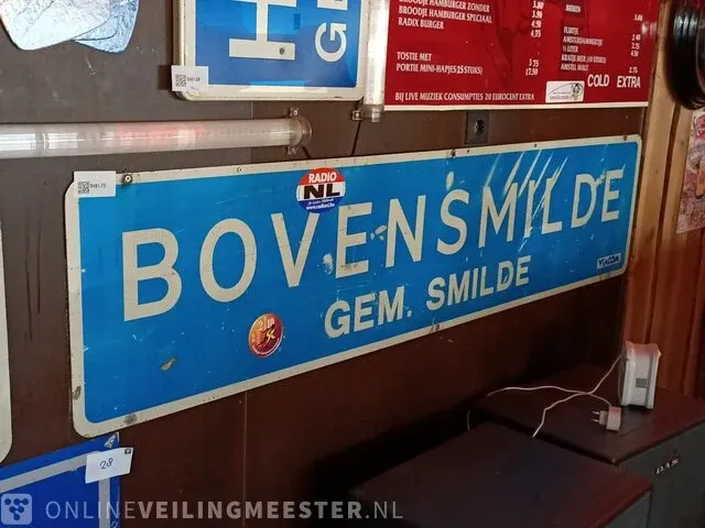 Plaatsnaambord bovensmilde, gem. smilde - afbeelding 1 van  2