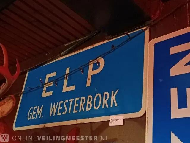 Plaatsnaambord elp, gem. westerbork - afbeelding 1 van  3
