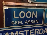 Plaatsnaambord loon gem. assen - afbeelding 1 van  2