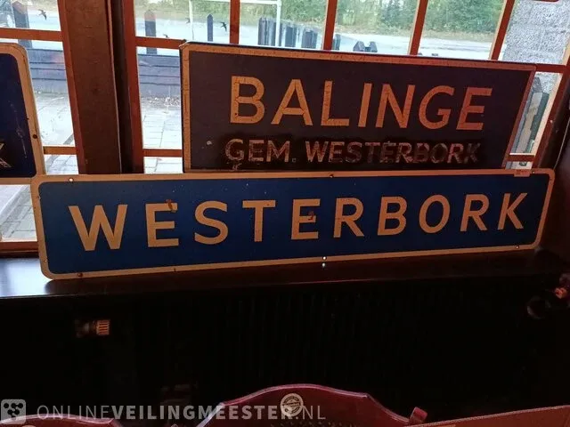 Plaatsnaambord westerbork - afbeelding 1 van  2