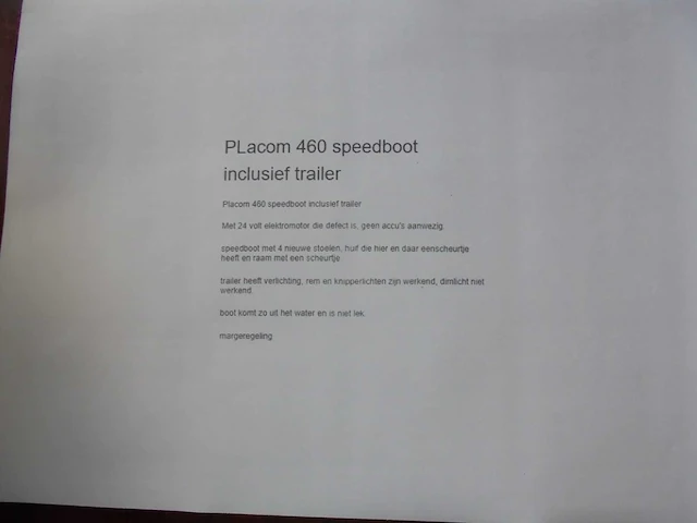 Placom - 460 - speedboot+trailer - afbeelding 9 van  10